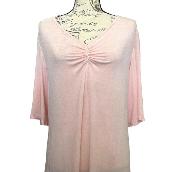 Melissa McCarthy Seven7 Flutter Sleeve Top Sz XL - Picture 4 of 8